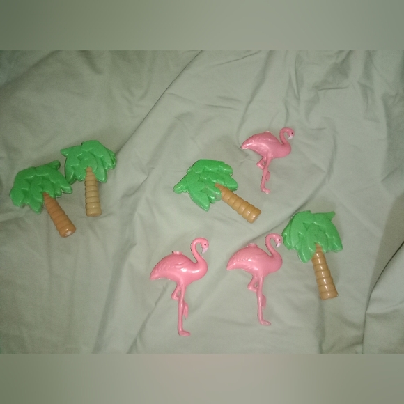 Unbranded Other Camper Rv Flamingo Palm Tree Blow Mold Light Covers